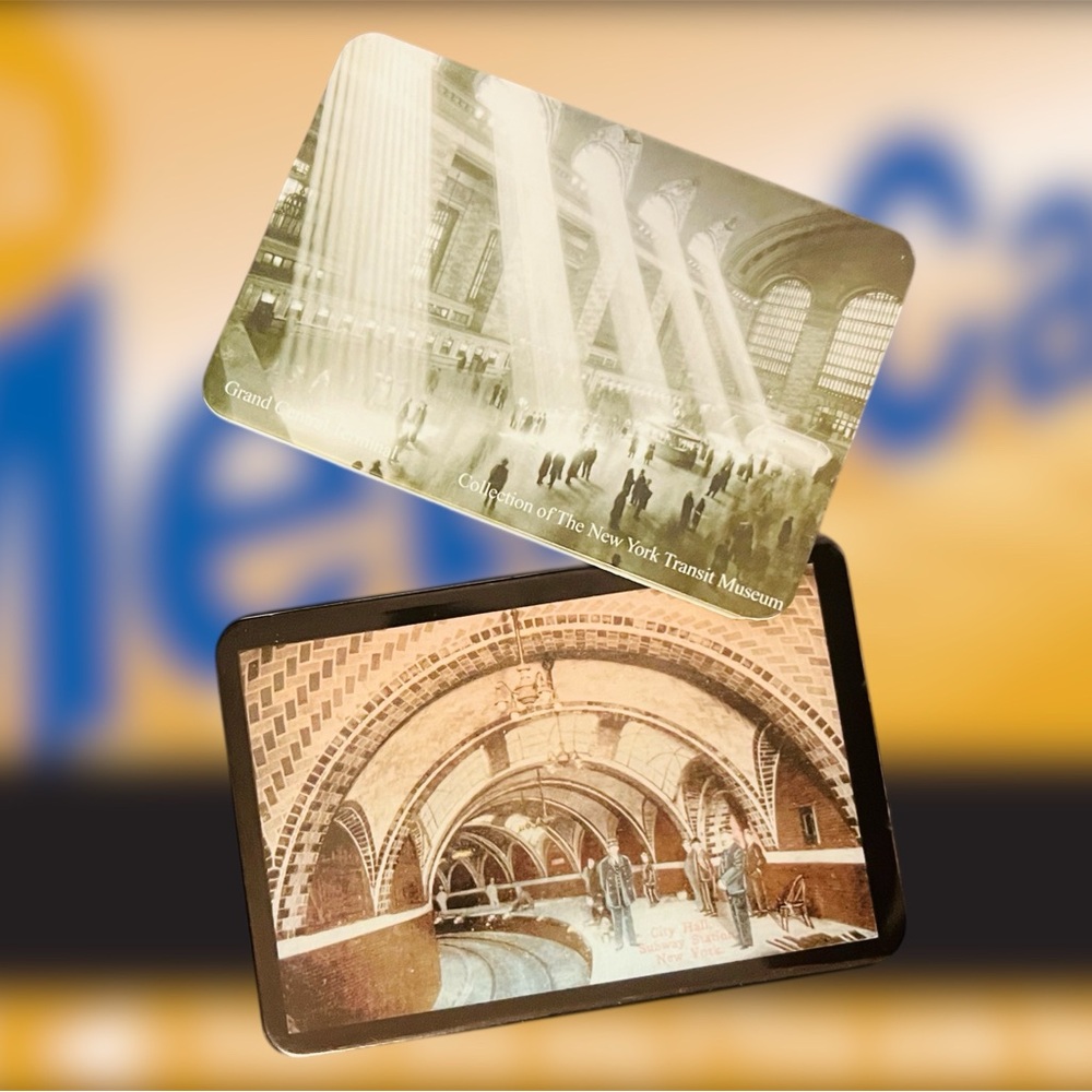 New York Transit Museum MetroCard Holder Set RARE